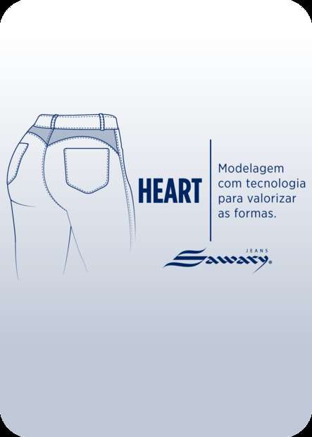 Calça Jeans Sawary Heart - 278375