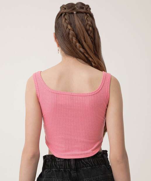 Blusa Juvenil Cropped Corselet Marisa Tam 10 a 16
