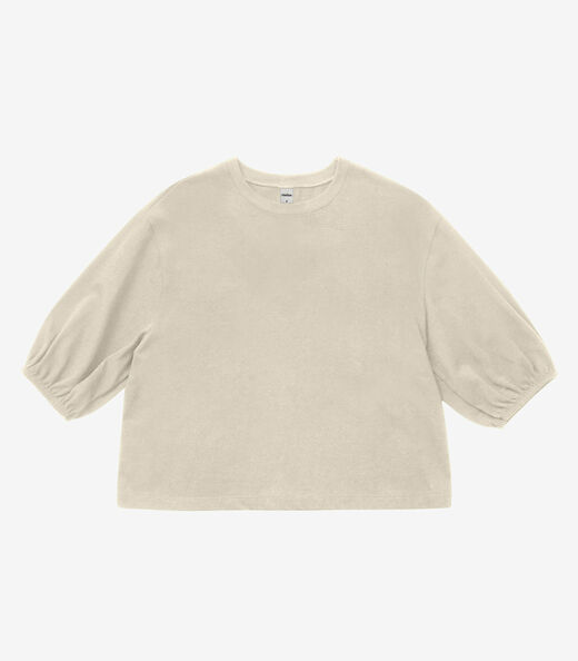 Blusa Feminina Manga Camponesa Rovitex Bege