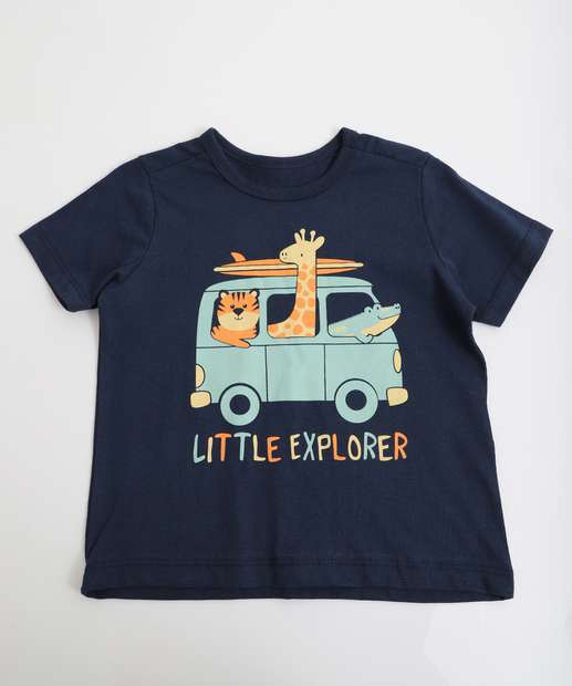 Image_Camiseta Infantil Animais Manga Curta Mr Tam 1 a 3