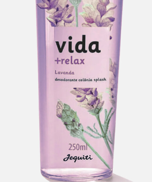Colônia Spray Feminina Vida Mais Relax Lavanda Jequiti 250ml