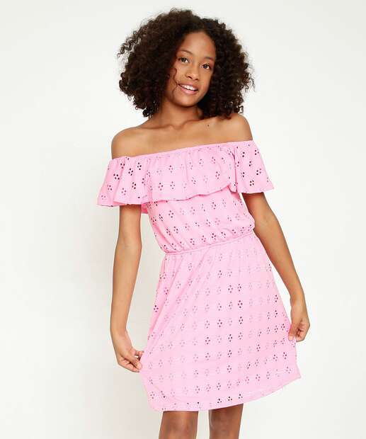 Vestido Juvenil Ciganinha Laise Babado Marisa Tam 10 a 16