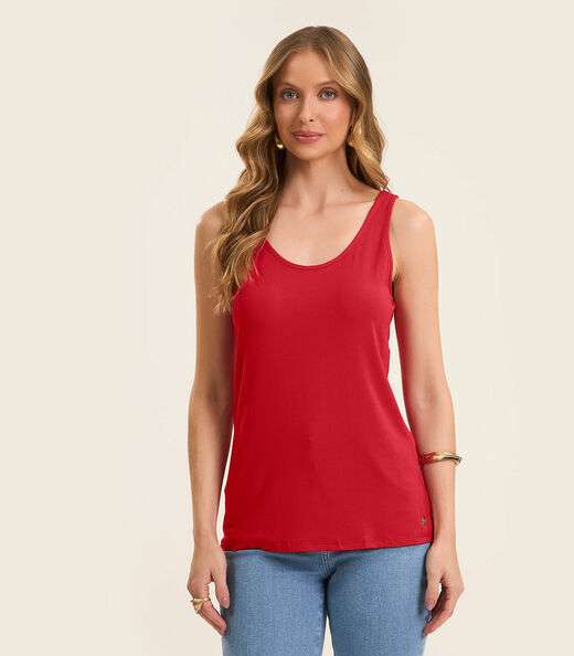 Image_Regata Feminina Básica em Viscotorcion Rovitex Vermelho