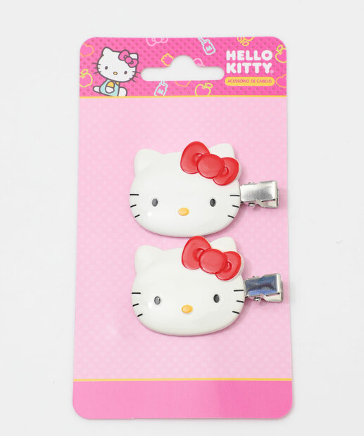 Image_Kit 2 Peças Presilhas De Cabelo Hello Kitty Off White