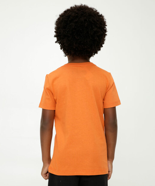 Camiseta Infantil Manga Curta Estampada Naruto Tam 4 a 10