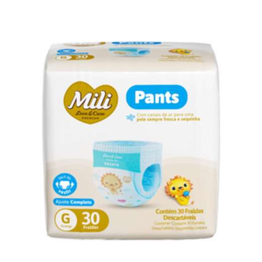 Image_Fralda Mili Lovecare Pants Jumbo (G) 30 Unidades