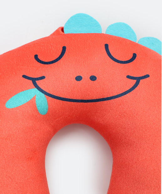 Almofada Pescoço Plush Dinossauro Marisa Laranja