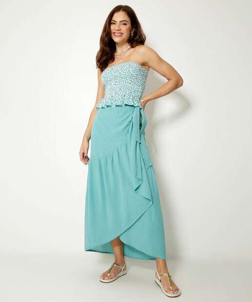 Blusa Feminina Tomara Que Caia Animal Print Marisa