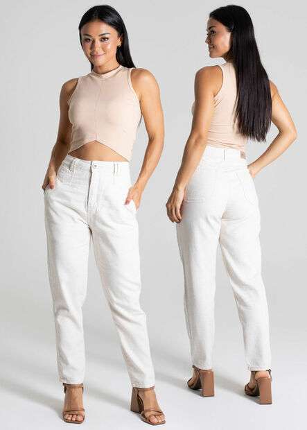 Calça Linho Sawary Mom - 276382