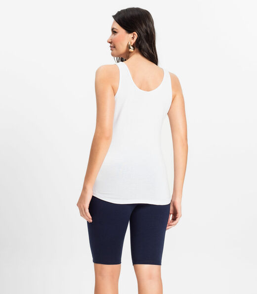 Bermuda Ciclista Feminina em Cotton Pesado Rovitex Azul