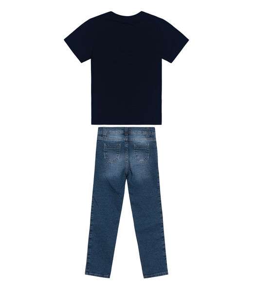 Conjunto Infantil Camiseta Com Calça Trick Nick Azul