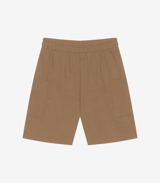 Conjunto Infantil Camiseta Com Bermuda Trick Nick Bege