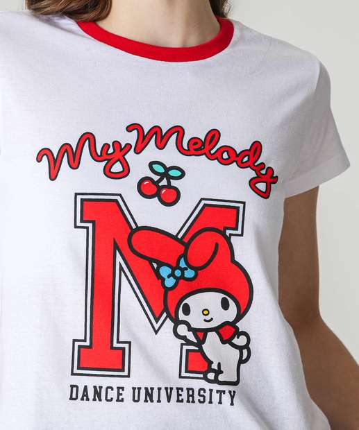 Blusa Juvenil Hello Kitty Tam 10 a 16 Off White