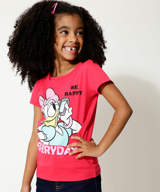 Camiseta Infantil Margarida Disney Tam 4 a 10