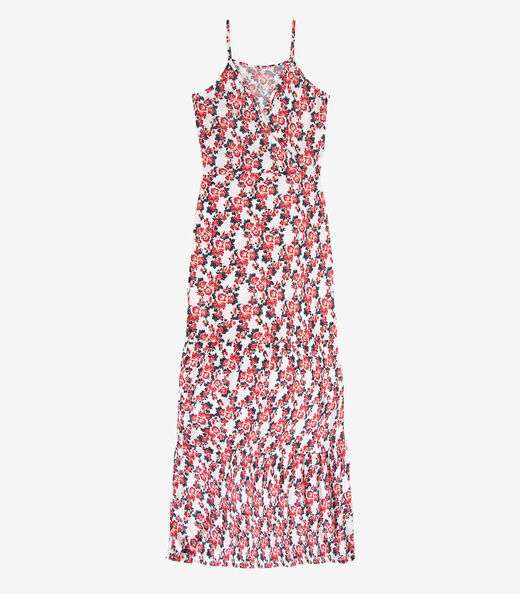 Vestido Longo Feminino Transpassado Select Bege