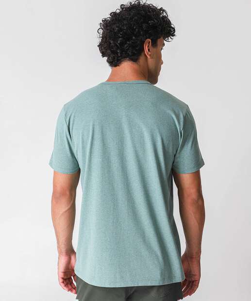 Camiseta Masculina Estampa Frontal Manga Curta