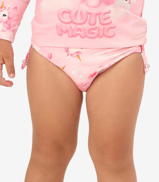 Conjunto Bíquini Infantil Proteção UV Rovi Kids Rosa