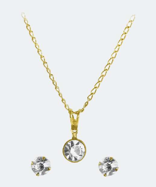 Kit Relógio Feminino Strass Lince LRGJ155L36KBO8B2KX