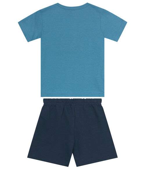 Conjunto Infantil Menino Com Camiseta Agathos Azul