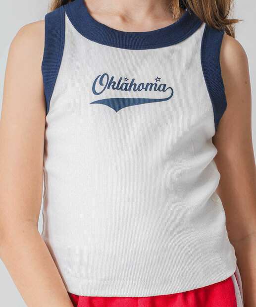 Blusa Juvenil Regata Canelado Marisa Tam 10 a 16