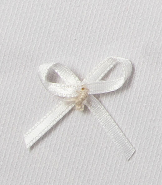 Aplique Laço Cetim Com Strass Rovitex Aviamentos Branco