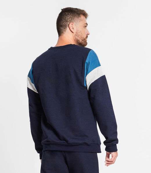 Blusão Masculino Em Moletom Diametro Azul