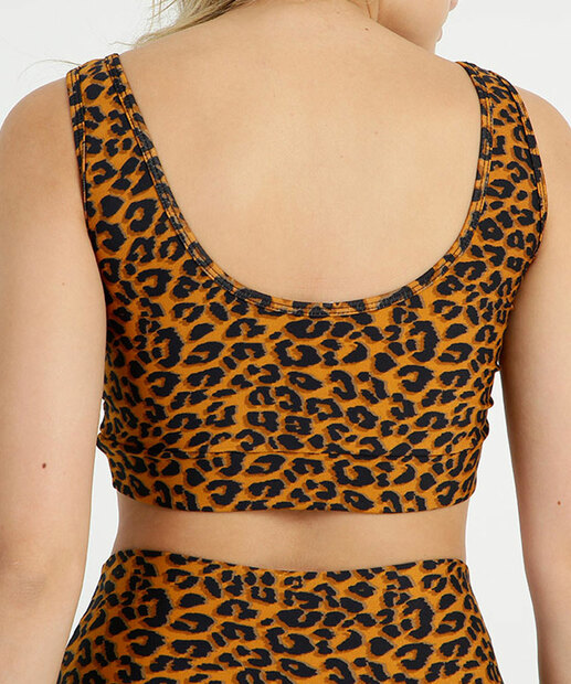 Top Fitness Feminino Animal Print Sawary