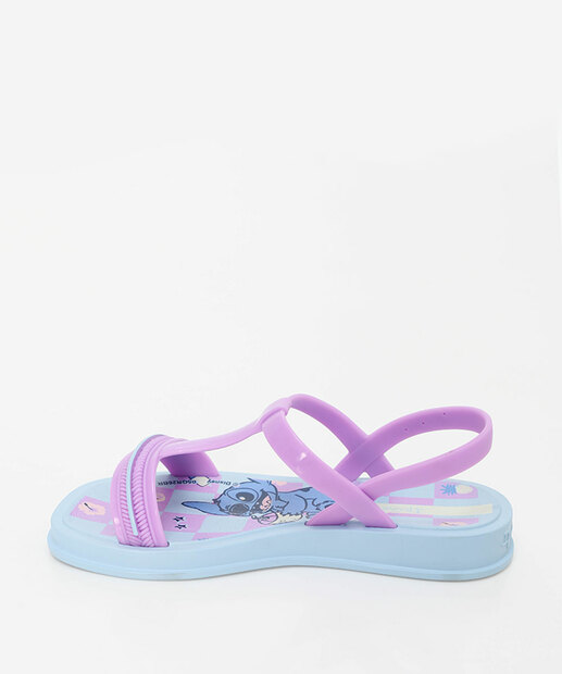 Sandália Ipanema Infantil Slide Stitch Lovely Disney Azul