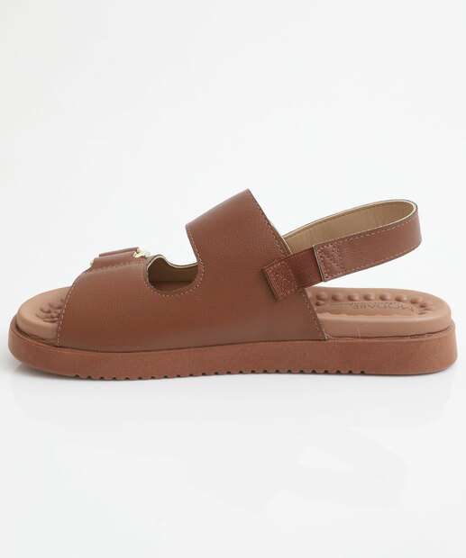 Sandália Flatform Feminina Fivela Modare Marrom