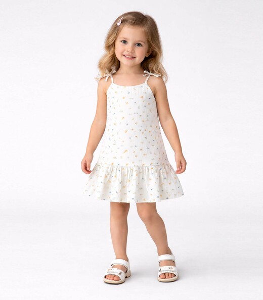 Image_Vestido Infantil Alça Com Laço Nas Pontas Select Azul