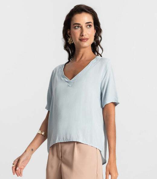 Blusa Feminina Lisa Endless Azul