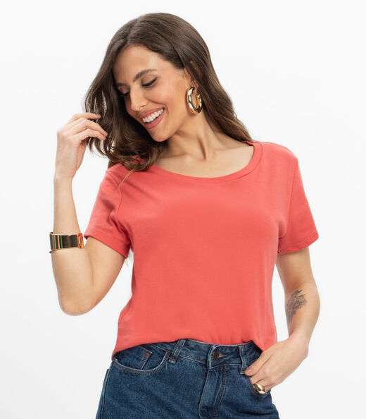 Blusa Feminina Infinita Cor Laranja