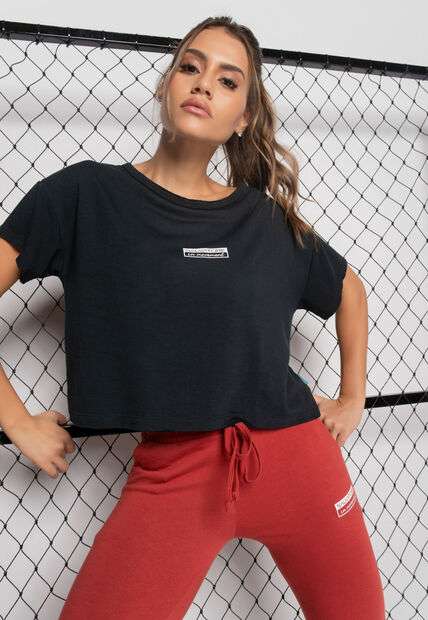 Image_Cropped Esportivo Amplo Malha Comfort Preto Salvatore Fashion