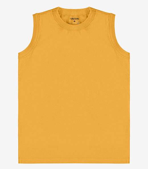 Regata Básica Infantil Masculina Rovi Kids Amarelo