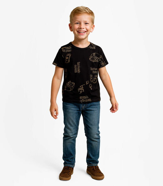 Image_Camiseta Infantil Menino Infinita Cor Preto