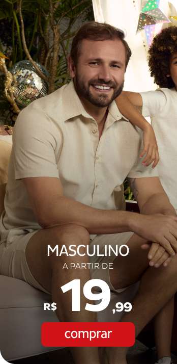 Masculino a partir de R$19,99