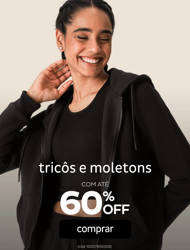 Tricôs e Moletons  por até 60% OFF