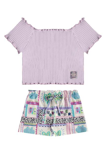 Image_Conjunto Blusa Short Estampado Bee Loop