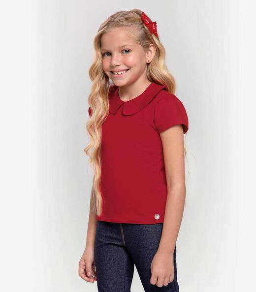 Blusa Infantil Feminina Trick Nick Vermelho