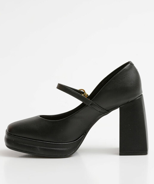 Scarpin Feminino Meia Pata Salto Grosso Beira Rio