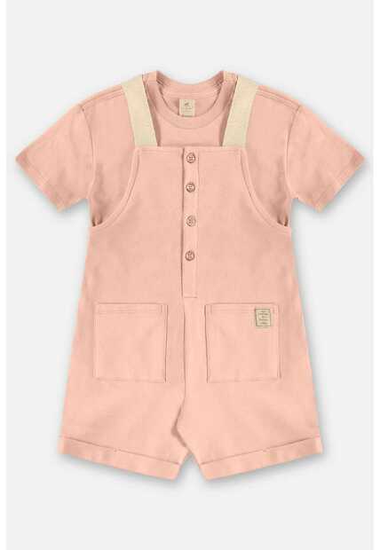 Conjunto com Jardineira e Camiseta Up Baby