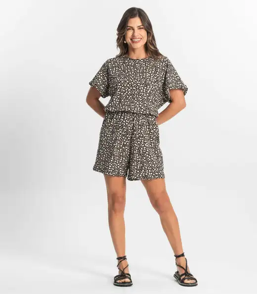 Macaquinho Feminino Molicotton Select Preto