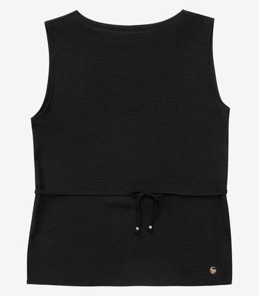 Regata Feminina com Amarração Rovitex Preto