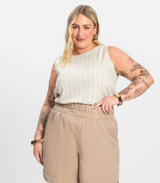 Image_Regata Feminina Plus Size em Visco Secret Glam Bege