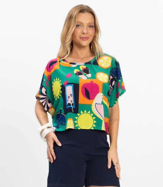 Image_Blusa Feminina em Liganete Infinita Cor Verde