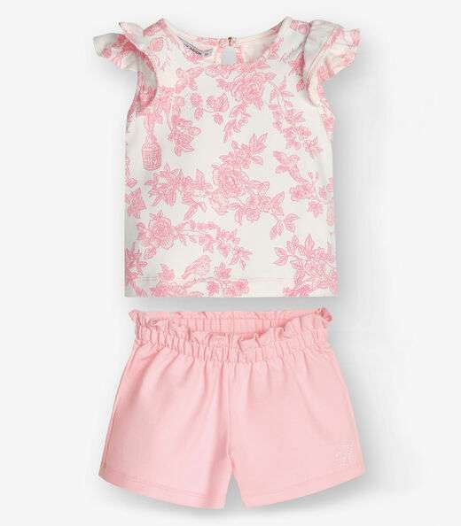 Image_Conjunto Regata com Shorts Menina Trick Nick Rosa