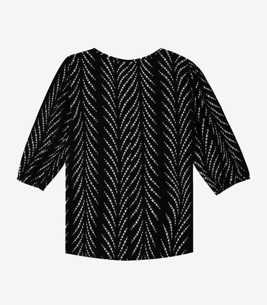 Blusa Manga Curta Infinita Cor Preto