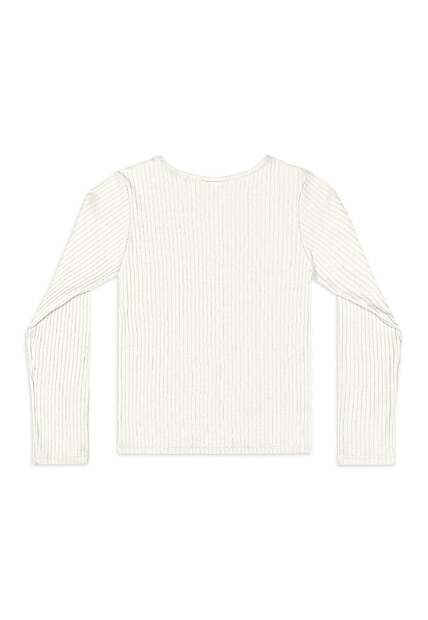 Blusa Ribana Canelada Manga Longa Quimby