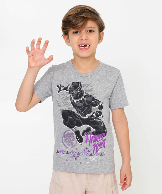 Image_Camiseta Infantil Pantera Negra Marvel Tam 4 a 10