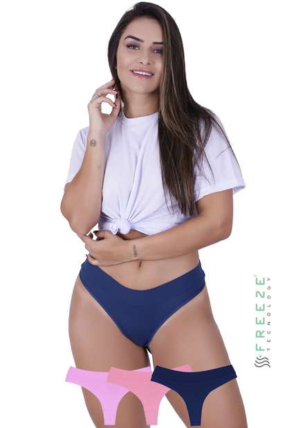 Image_Kit 3 Calcinhas Sport Microfibra Concept Lingerie Multicolorido
